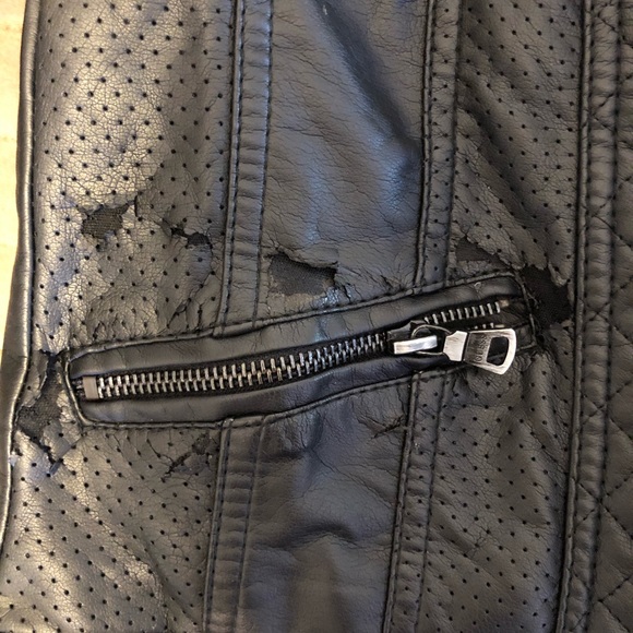 Guess moto jacket faux leather - Picture 6 of 8